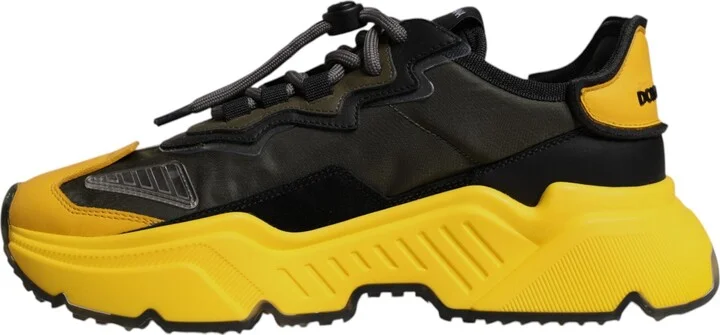 Yellow Black Daymaster Low Top Sneaker Men's Shoes (Pre-Owned) - Image 5