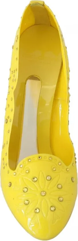Yellow Crystal Heels CINDERELLA Women's Shoes - Image 2