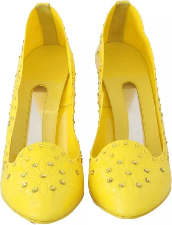 Yellow Crystal Heels CINDERELLA Women's Shoes - Image 6