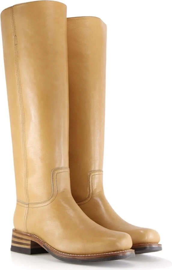 Yellow / Orange / Neutrals Achilla Boots, Oak Leather - Image 2