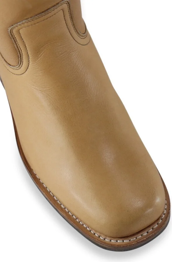 Yellow / Orange / Neutrals Achilla Boots, Oak Leather - Image 4