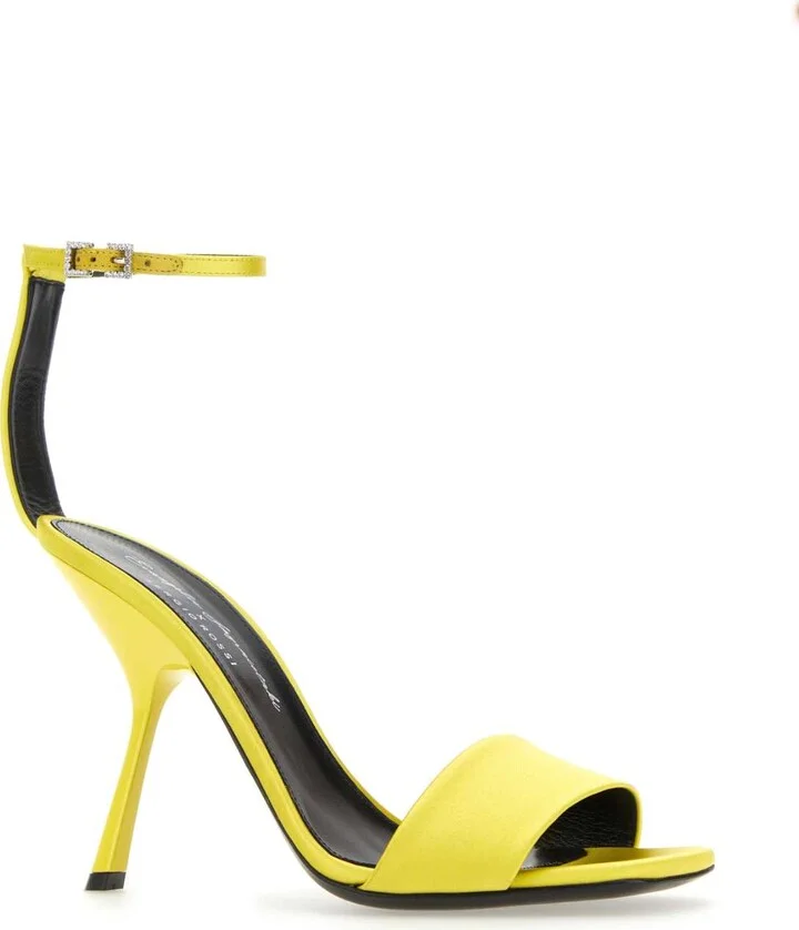 Yellow Satin Sandals - Image 2