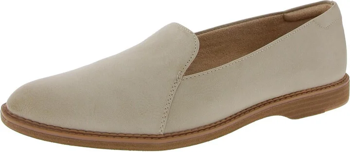 Yippee Womens Faux Leather Flat Loafers