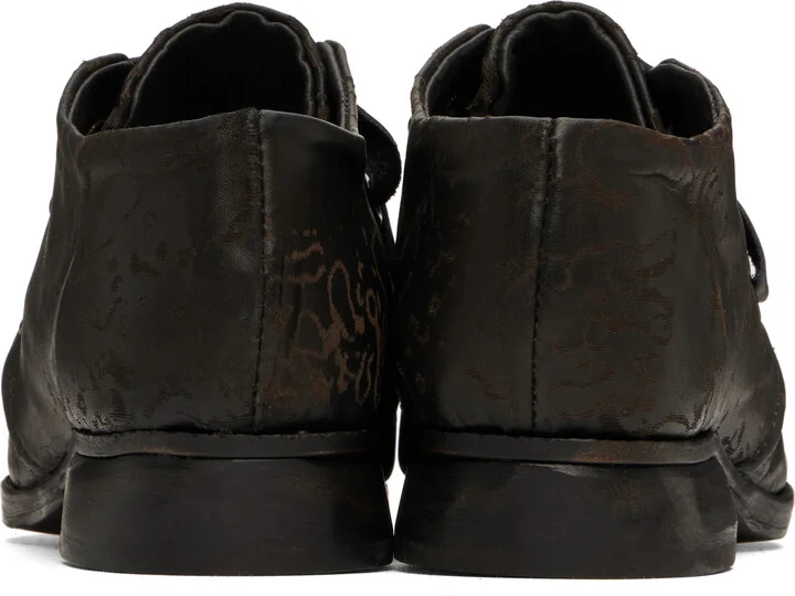 YOHJI YAMAMOTO Black Laser Print Derbys - Image 2