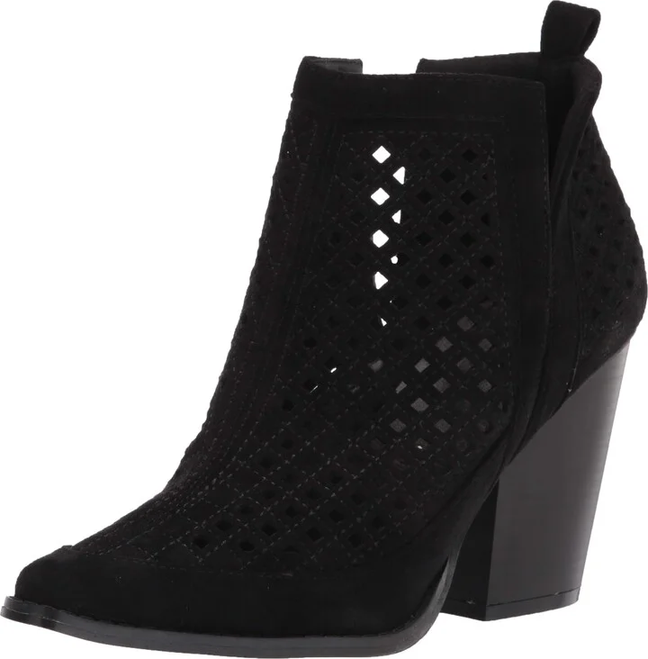 YOKI-ALEXIE-19 Women's Side Cut Heeled Bootie