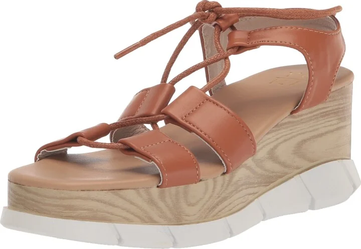 YOKI CARMEL-02 Women's Lace Up Wedge Sandal