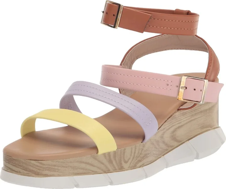 YOKI CARMEL-11 Women's Multi Strap Wedge Sandal