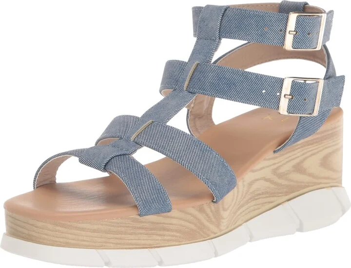 YOKI CARMEL-14 Women's Gladiator Look Wedge Sandal