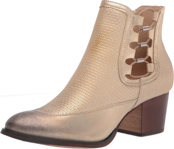 YOKI-DEBRA-36 Women's Short Ankle Western Cowboy Leather Boot