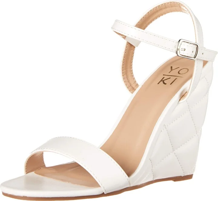 YOKI-DONYA-317 Women's Wedge Platform Heeled Sandal