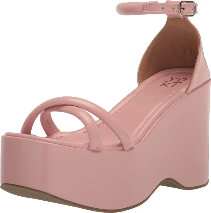 YOKI DUSKY-11 Women's Crisscross Strap Wedge