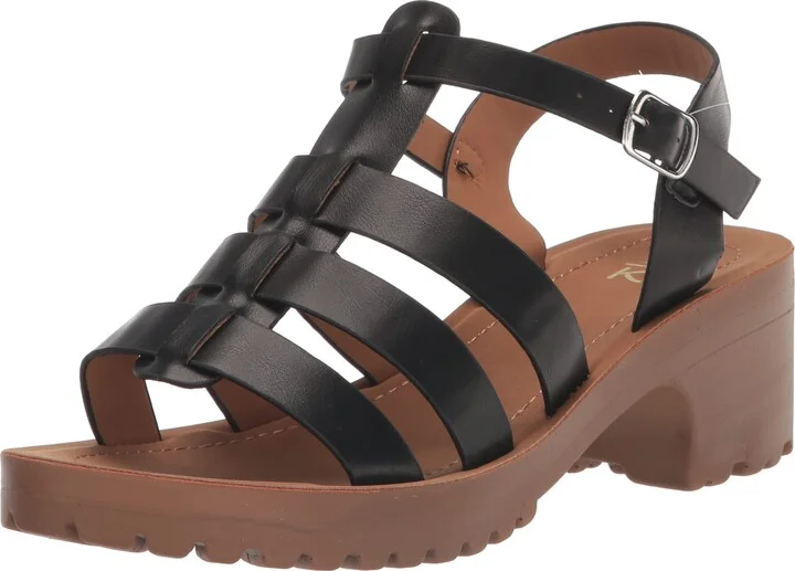 YOKI EVERLY Women's Open Toe Fisherman Low Heel Sandal