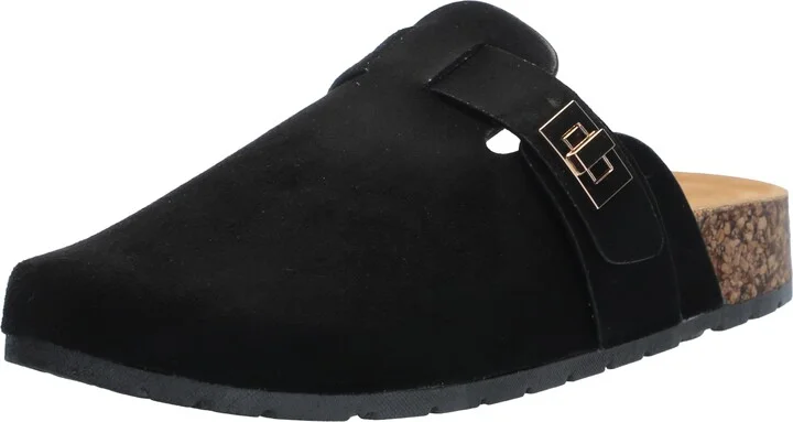 YOKI-GILA-103 Women's Vegan Leather Slip On Cork Clogs and Mules