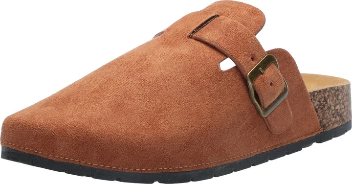 YOKI-GILA-99 Women's Vegan Leather Slip On Cork Clogs and Mules