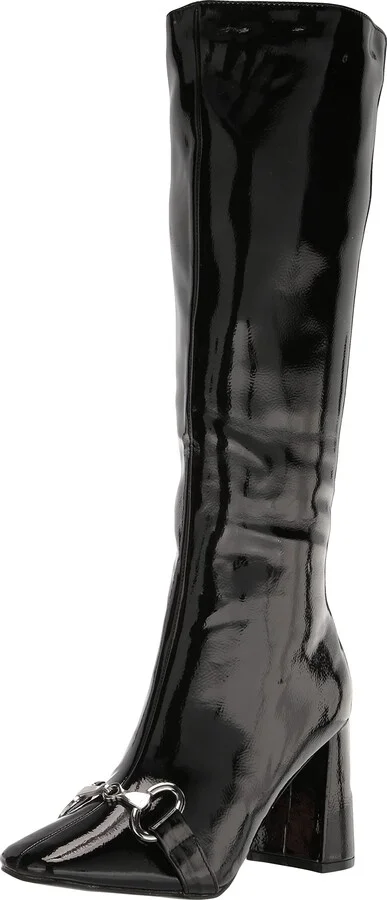 YOKI JACKLYN-21 Women's Patent Angled Heel Boots