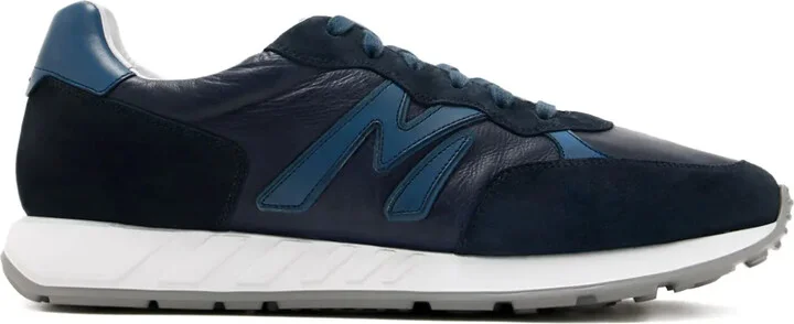 Yoki leather suede panelled sneakers