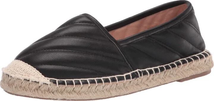 YOKI-LEIA-04 Flat Slip On Leather Espadrille Sandal
