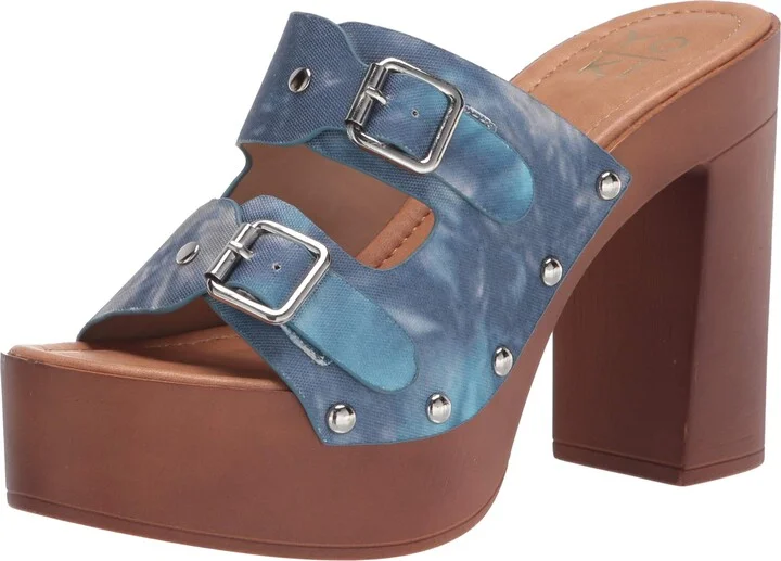 YOKI-LOUISE-67 Women's Heeled Sandal with Double Buckle Strap Closure
