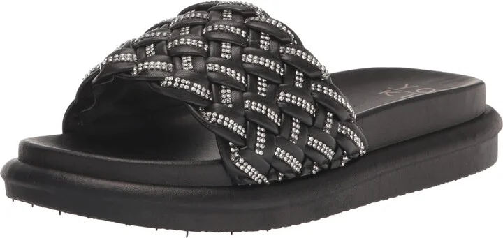 YOKI-MARKY-14 Platform Open Toe Sandal With Braided Upper Straps