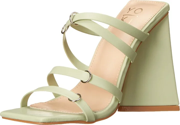 YOKI-MILLER-05 Women's Open Square Toe High Heel