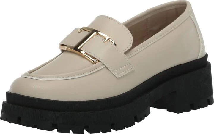 YOKI SIMMONS-15 Women's Lugsole Loafers with Buckle