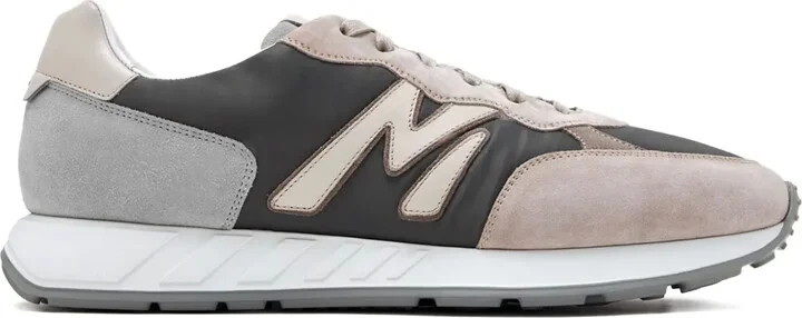 Yoki suede leather panel sneakers