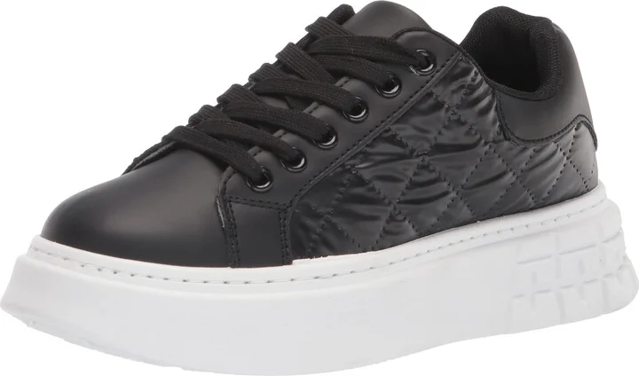 YOKI-VANYA-10 Women's Fashion Lace Up Sneaker with Rhinestone Embellished Design