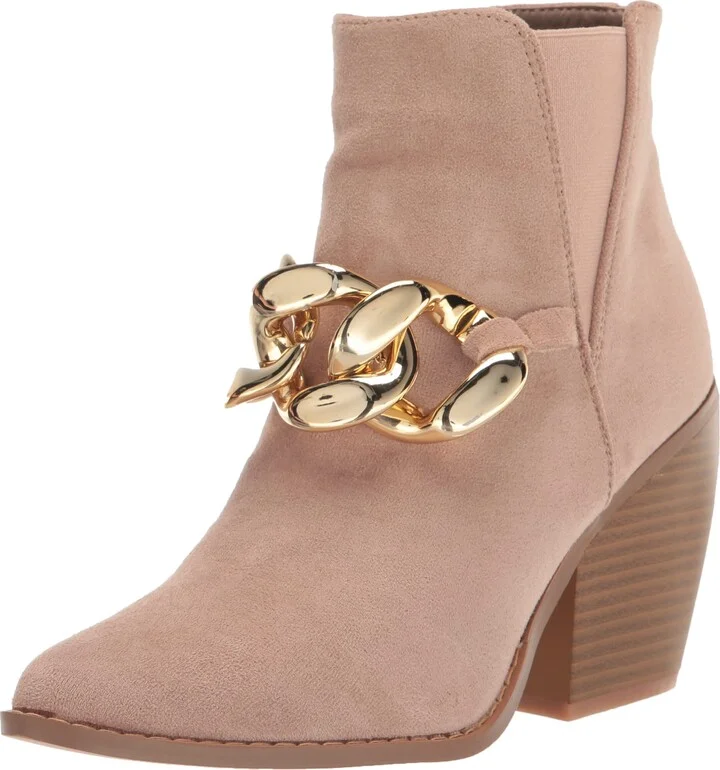 YOKI VELLA-75 Women's Chain Western Point Toe Bootie
