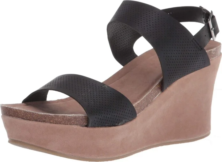 YOKI- Women's Open Toe Strap Wedge
