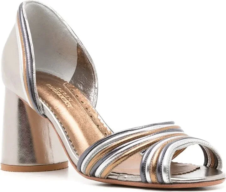 Yoko 75mm striped sandals - Image 2