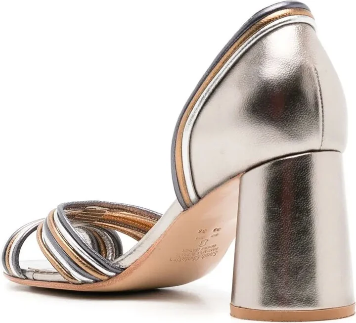 Yoko 75mm striped sandals - Image 3