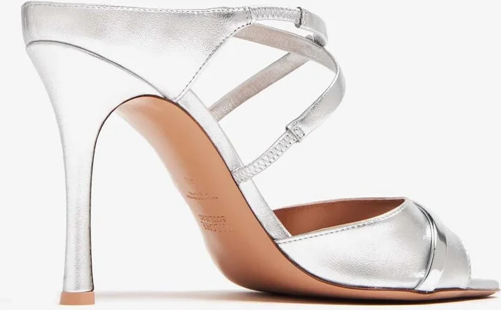Yoko 90 Sandals in Metallic Leather - Image 2