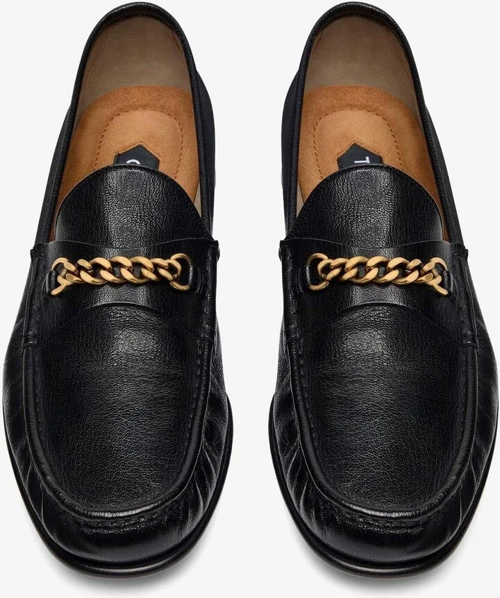 York Chain Leather Loafers - Image 2