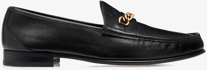 York Chain Leather Loafers