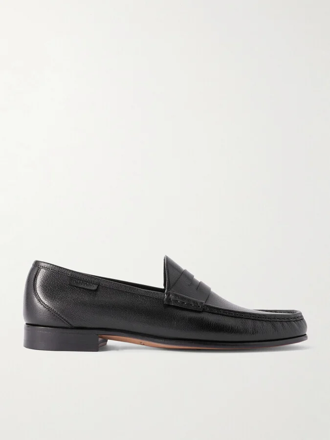 York Full-Grain Leather Penny Loafers