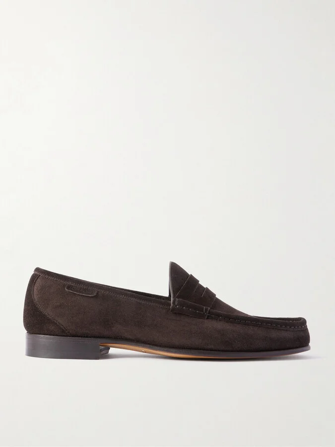 York Suede Penny Loafers