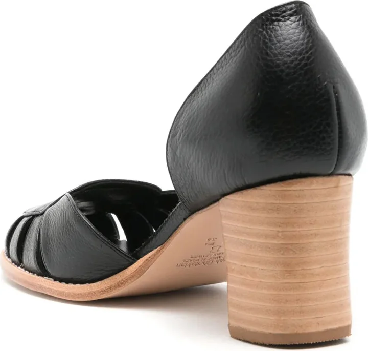 Yosemite 55mm cut-out leather pumps - Image 3