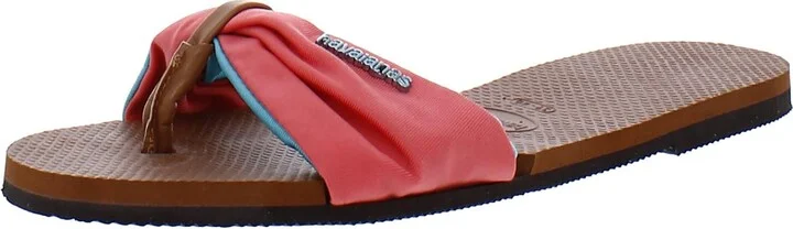 You Saint Tropez Womens Logo Slide Sandals