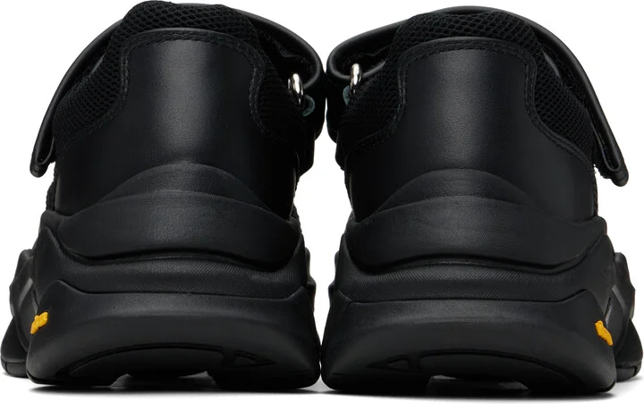 Y's Black Cow Leather Sneakers - Image 2