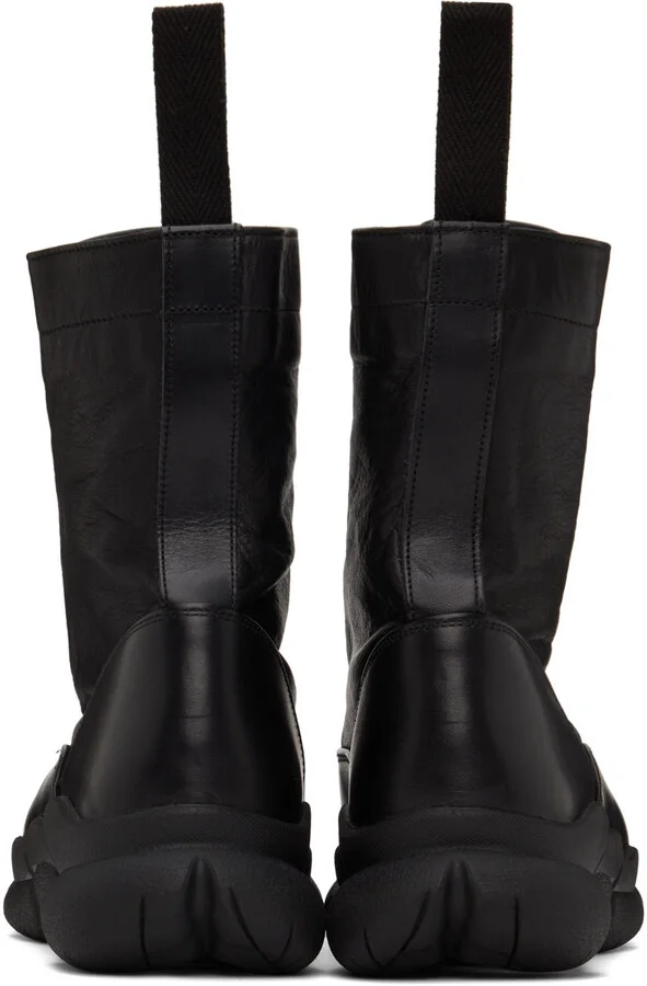 Y's Black Nume Ankle Boots - Image 2
