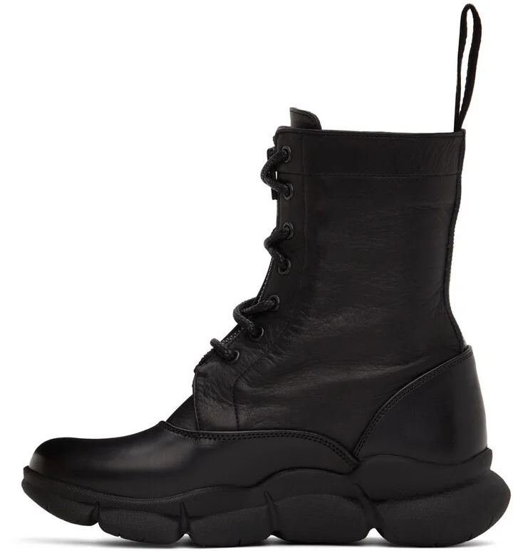 Y's Black Nume Ankle Boots - Image 3