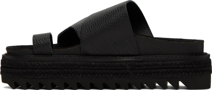 Y's Black Thong Sandals - Image 3