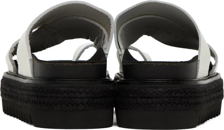 Y's White Thong Sandals - Image 2