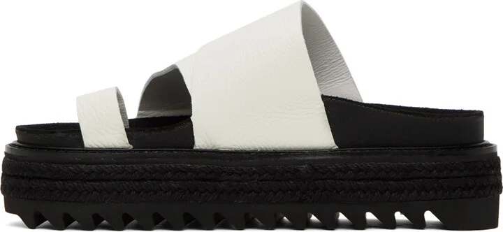 Y's White Thong Sandals - Image 3
