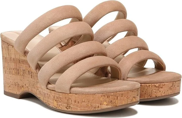 Yuki I5517L2200 Sandals Womens US 9 Caramel Cutout Wedge Heel KHD311