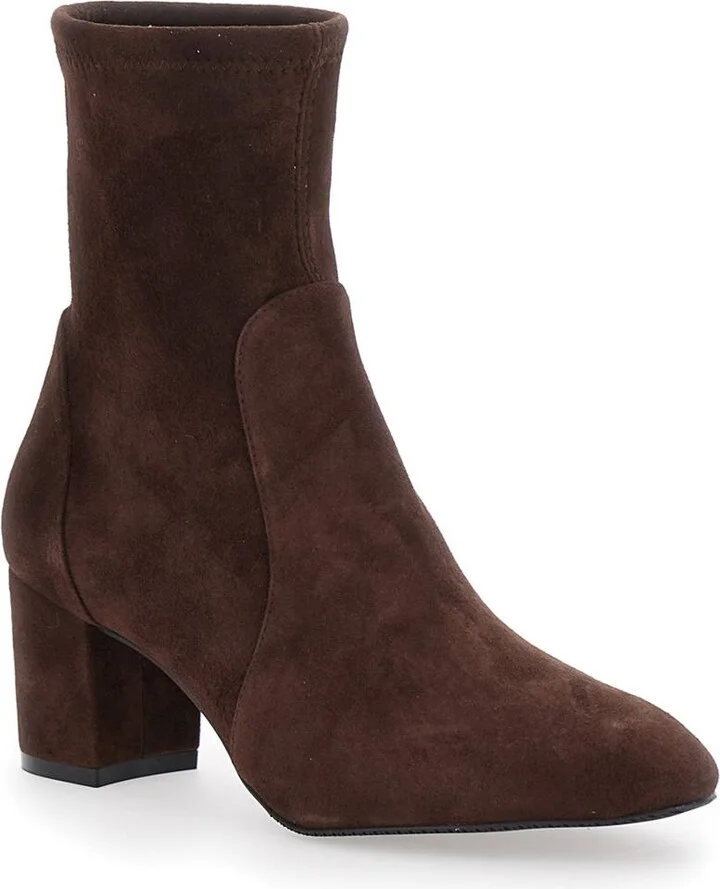 'Yuliana' Brown Ankle Boots With Medium Block Heel In Ecoleather Woman - Image 2