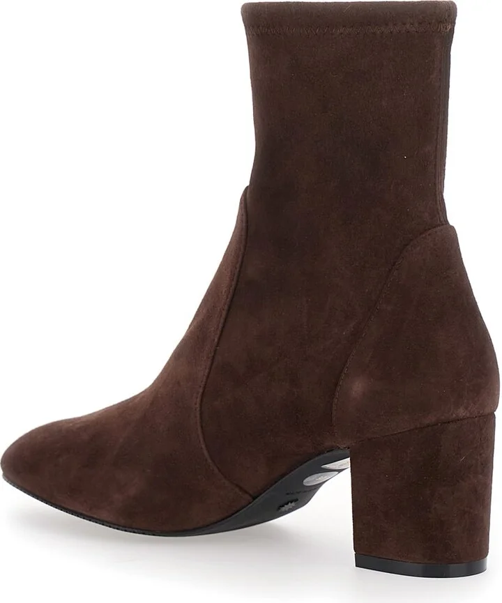 'yuliana' Brown Ankle Boots With Medium Block Heel In Ecoleather Woman - Image 3