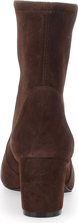 'yuliana' Brown Ankle Boots With Medium Block Heel In Ecoleather Woman - Image 4