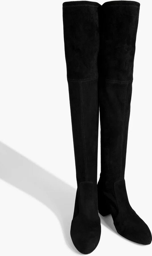 Yuliana stretch-suede over-the-knee-boots - Image 2