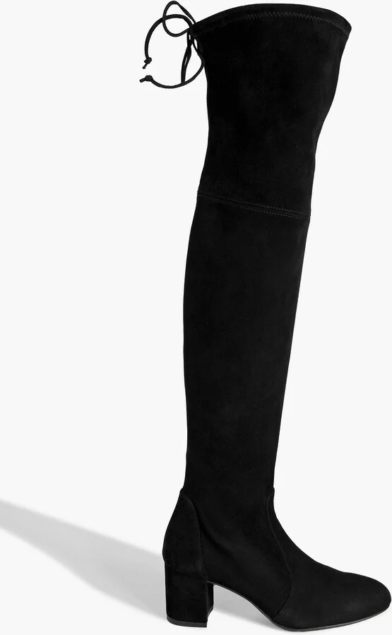 Yuliana stretch-suede over-the-knee-boots